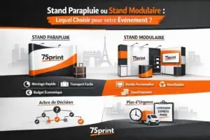 Stand parapluie ou stand modulaire : lequel choisir pour votre événement